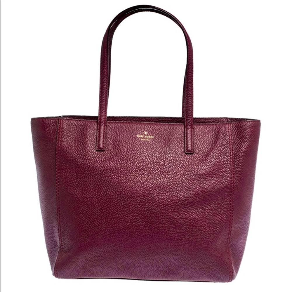 Kate Spade Leather Street Violeta Shopper Tote
